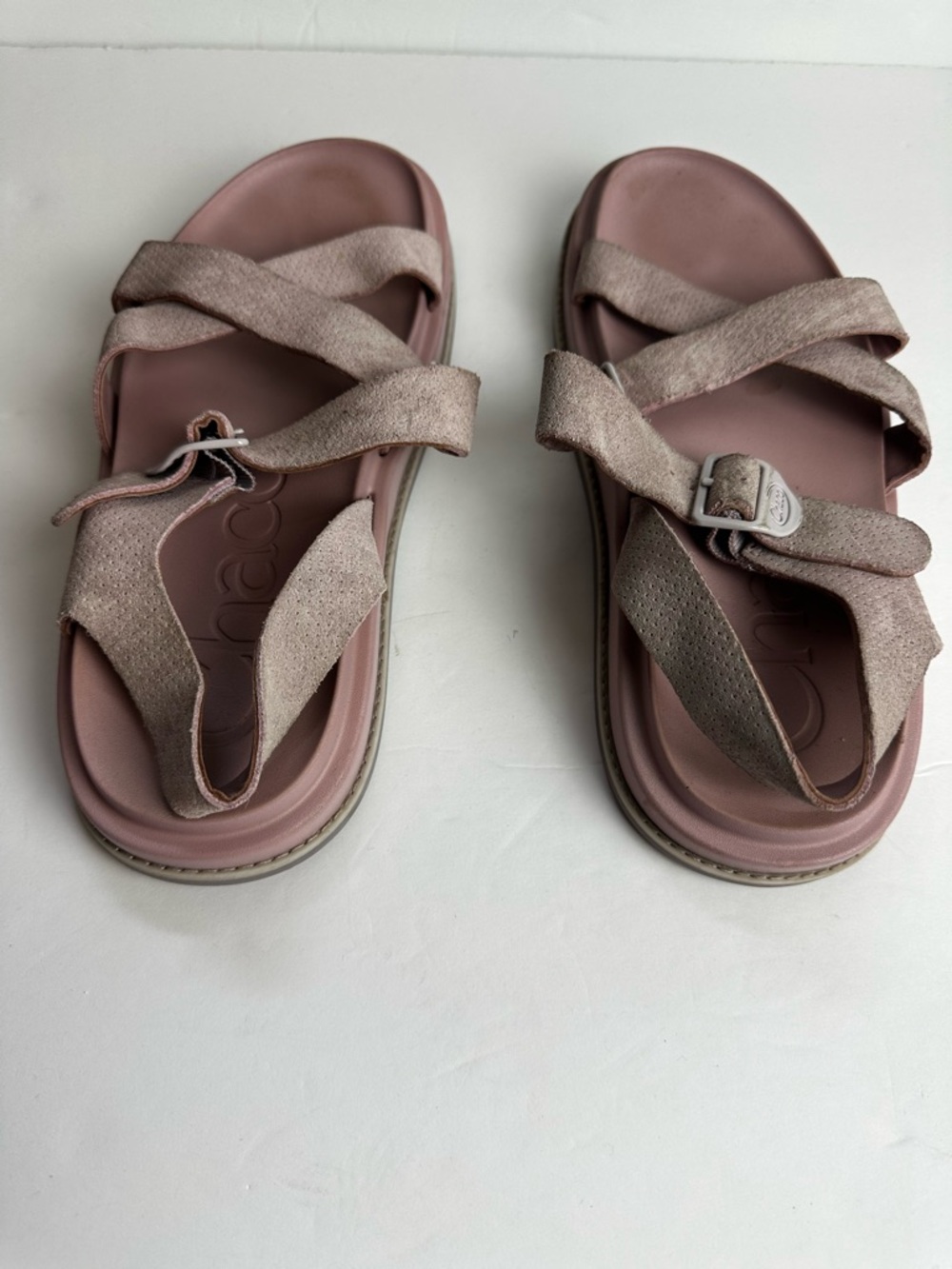 ❌SOLD❌Chaco Townes Midform Suede Sandals Women's Size 8 EU 39 Shoes Adjustable - Picture 4 of 8